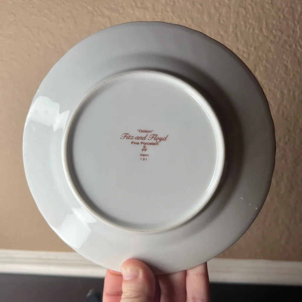 Vintage Fitz & Floyd Odeon Bread and Butter Plate, Fine Porcelain China, Japan